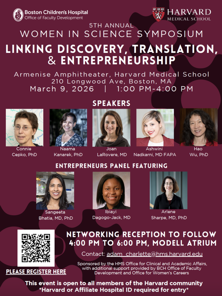 Flyer for the Women in Science Symposium