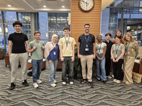Project Success students and facilitators pose for a photo.