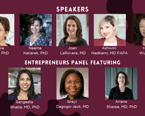 Headshots of speakers and panelists for the Women in Science Symposium.